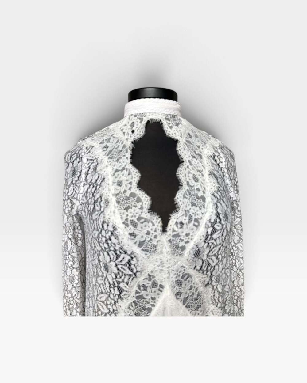 Free People Tell Tale Tunic Dress Size XS White Lace boho Long Sleeve